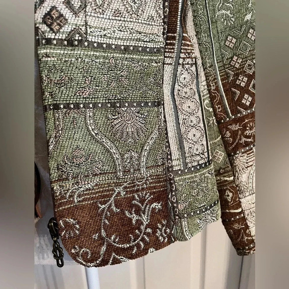 Dress Barn | Women's Jacket Blazer| Beautiful print size small - Picture 10 of 12